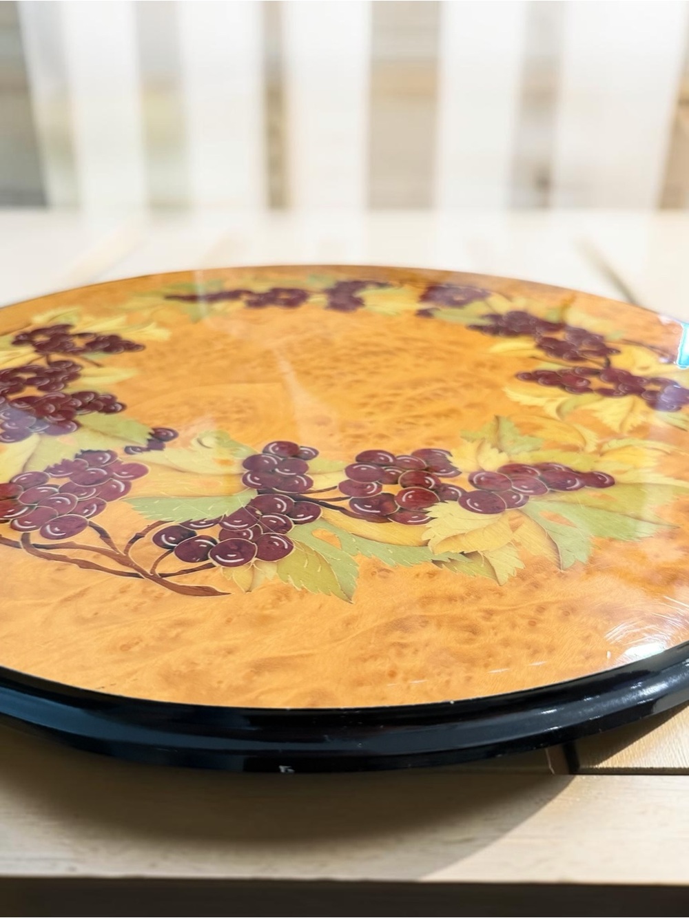 Signed Italian Sorrento Inlaid Wood Lazy Susan – Mastellone Giuseppe – 20.5” - Picture 12 of 16